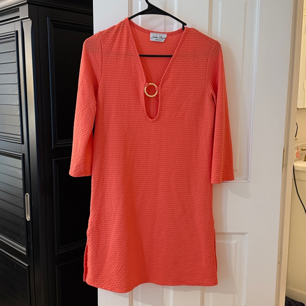 Coral swim cover up